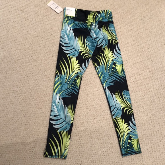 NWT Old Navy Girls Mid-Rise Elevate Leggings Size XL 14-16 tropical 🌴 - Picture 4 of 16